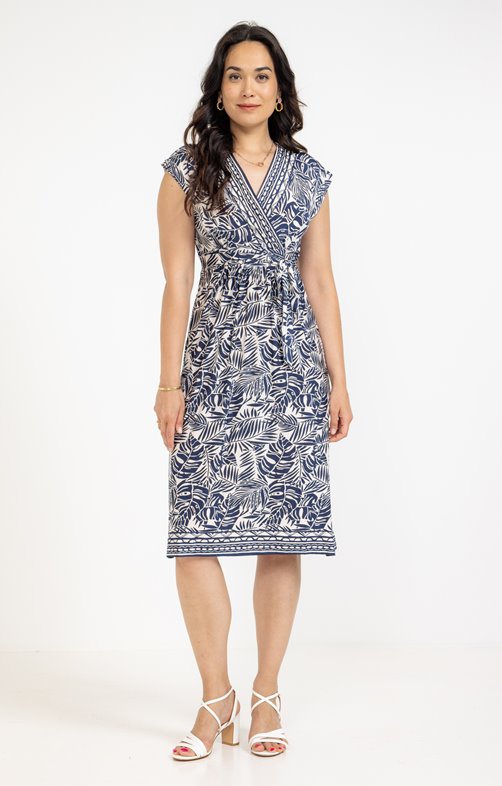 Robe midi cache-coeur