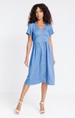 Robe avec fausse patte de boutonnage