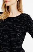 Pull avec vagues de points brillants