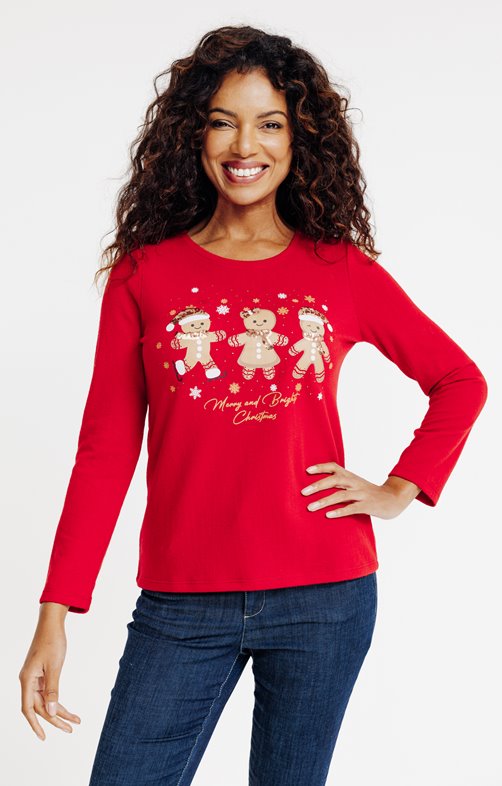 Tee-shirt de Noël pain d'épice