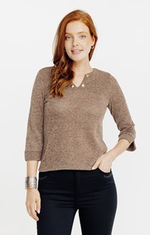 Pull bi matière