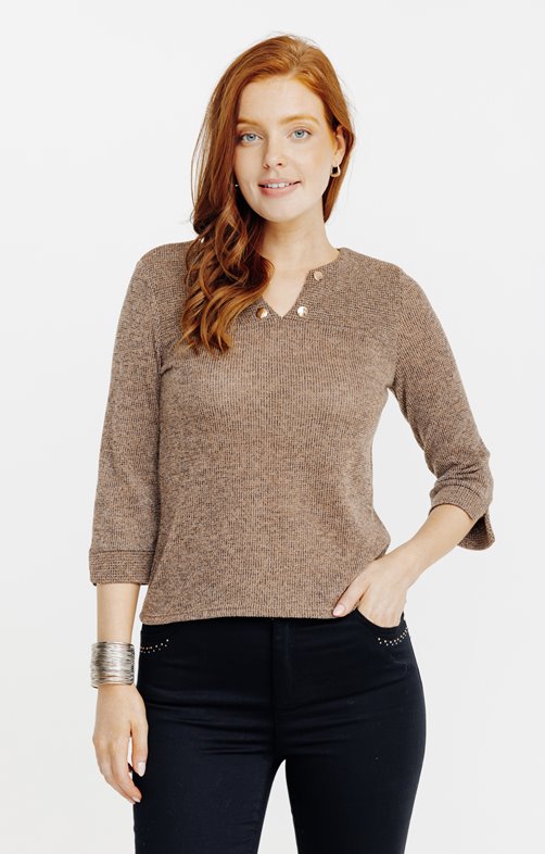 Pull bi matière