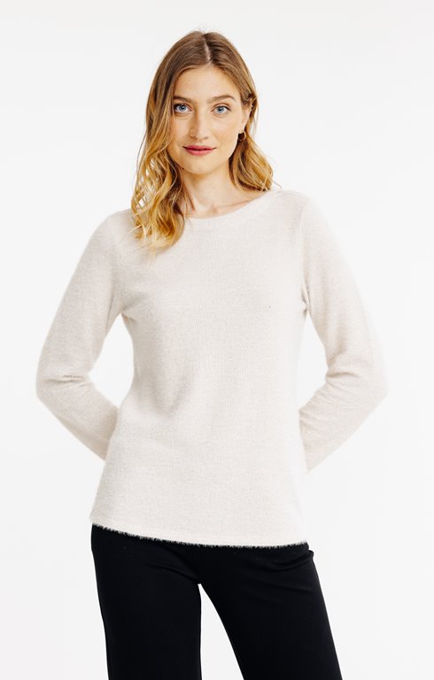 T-shirt uni col bateau