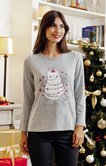 Tee-shirt de Noël chat