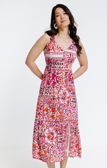 Robe longue imprimée