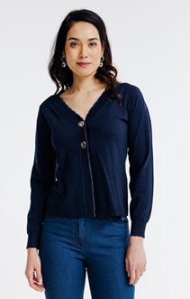 Cardigan avec oeillets