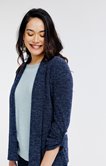 Cardigan manches retroussables