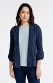 Cardigan manches retroussables