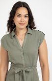 Robe chemise en gaze de coton