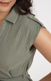 Robe chemise en gaze de coton