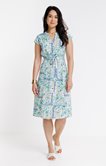 Robe chemise col tunisien 