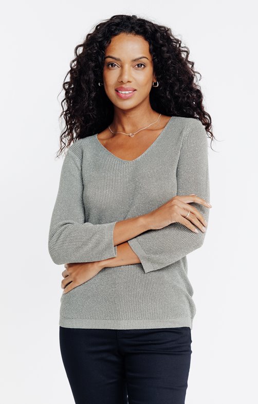 Pull maille brillante