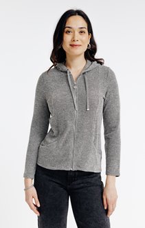 Cardigan matière fantaisie