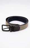 Ceinture tressée homme à boucle