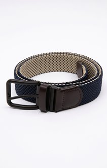Ceinture tressée homme à boucle