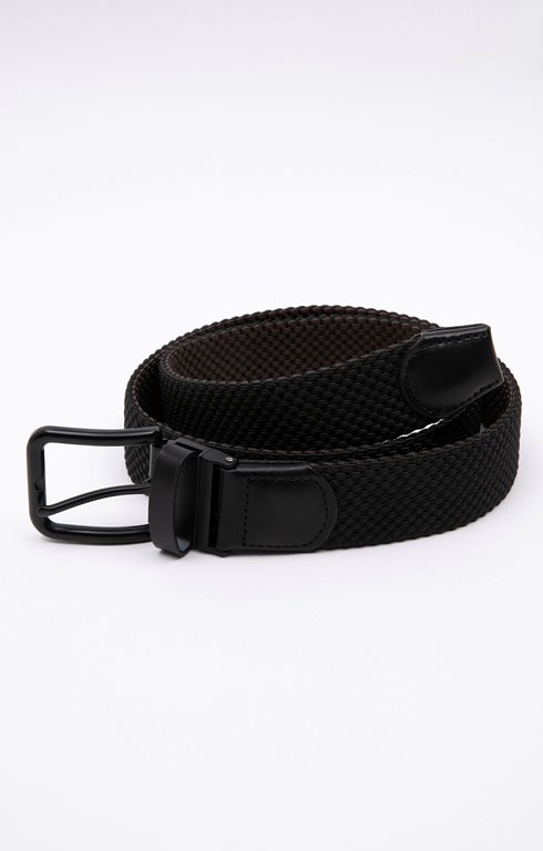 Ceinture tressée homme à boucle