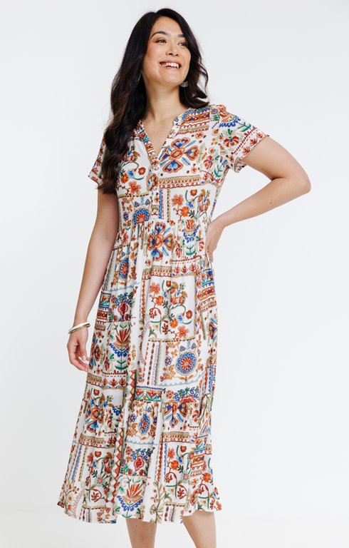 Robe maxi col tunisien