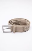 Ceinture tressée homme à boucle