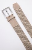 Ceinture tressée homme à boucle