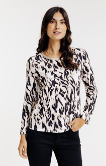 T-shirt imprimé manches longues