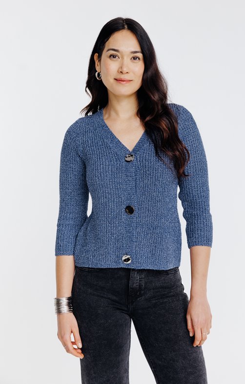 Cardigan avec gros boutons