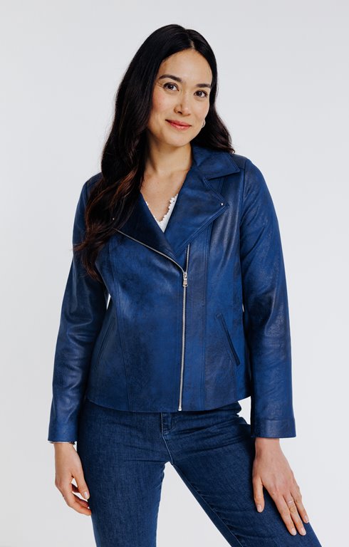 Blouson biker doublé