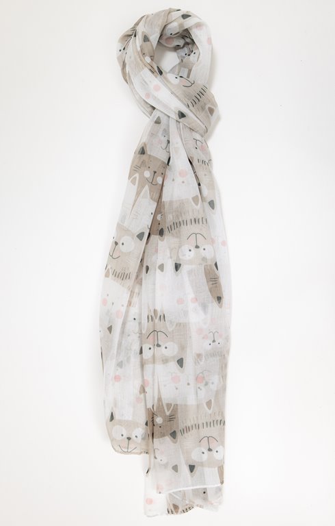 Grand foulard imprimé léger