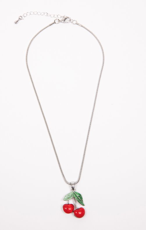 Ras-de-cou pendentif cerises