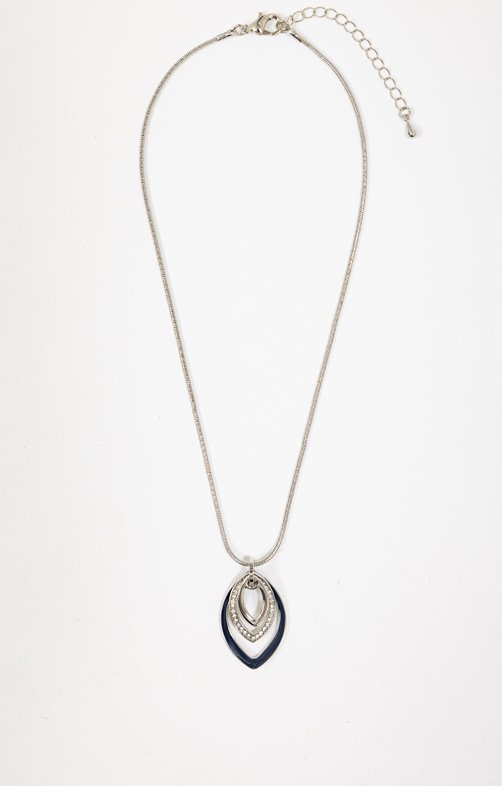 Ras-de-cou pendentif feuilles