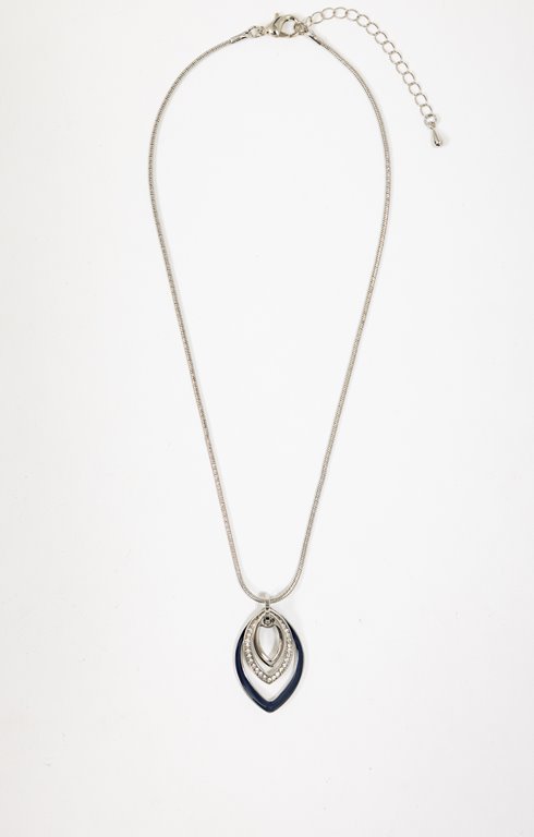 Ras-de-cou pendentif feuilles