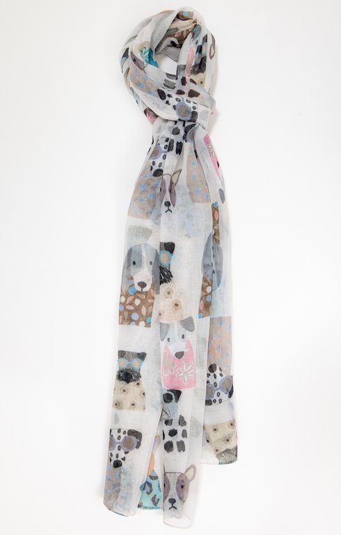 Grand foulard léger imprimé