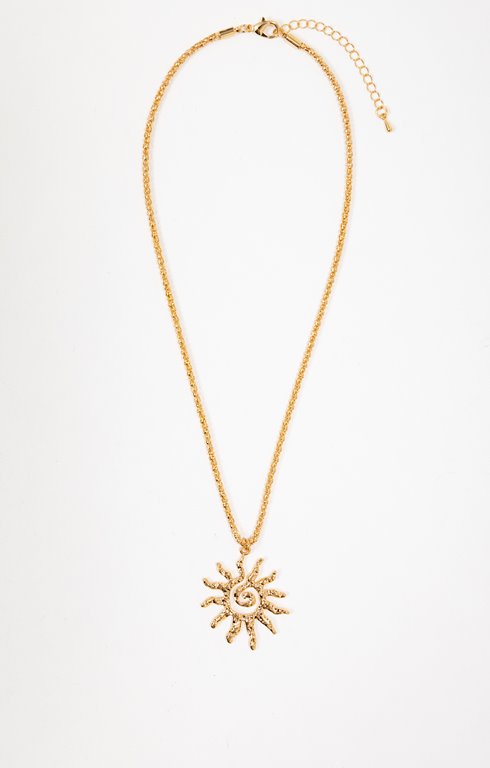 Ras-de-cou pendentif soleil