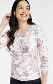 Pull imprimé fleurs