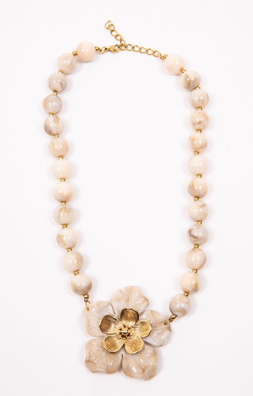 Ras de cou pendentif fleur