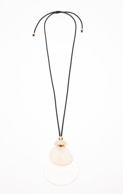 Sautoir pendentif nacre