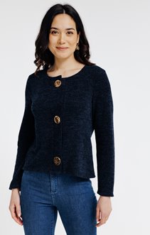 Cardigan avec fermeture gros boutons