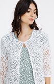 Cardigan uni manches 3/4