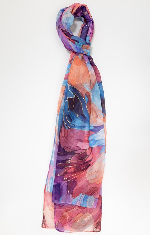 Grand foulard léger imprimé