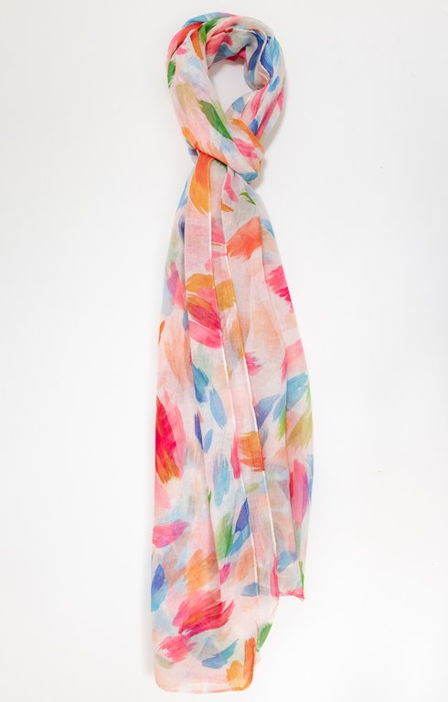 Grand foulard léger imprimé