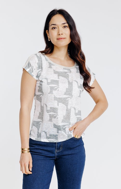 Tee-shirt imprimé manches courtes