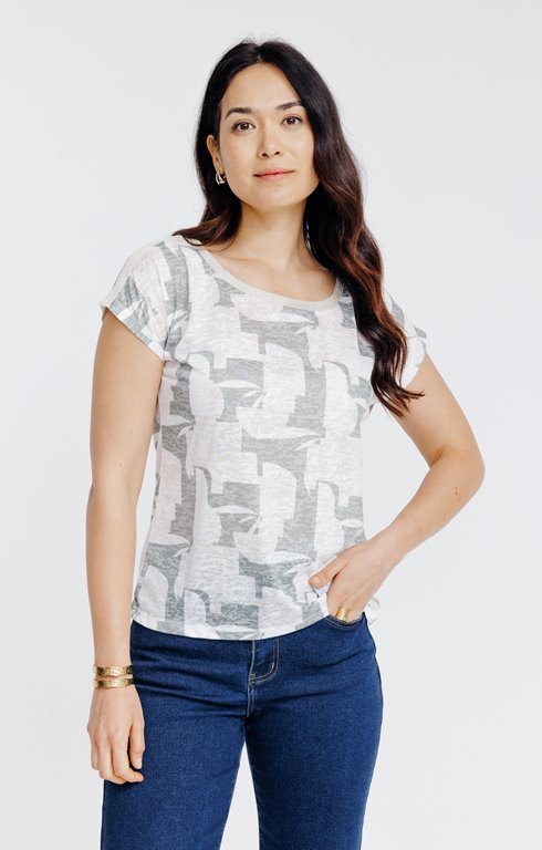 Tee-shirt imprimé manches courtes