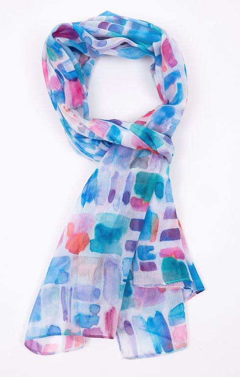 Grand foulard léger imprimé