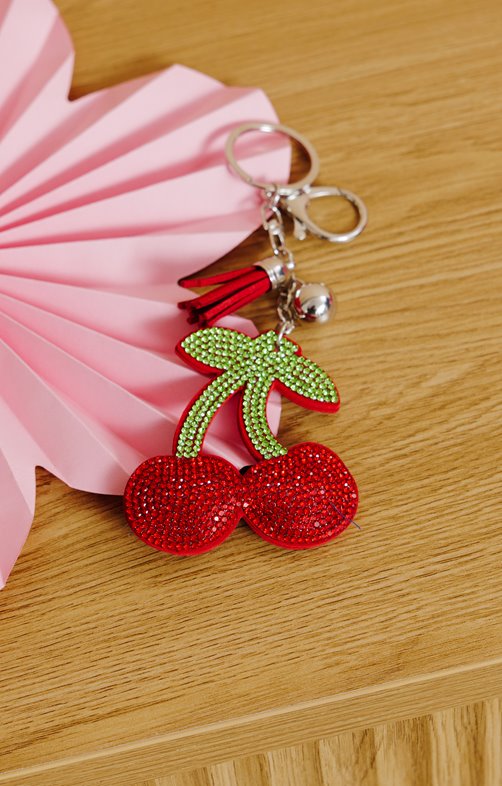 Porte-clés cerises