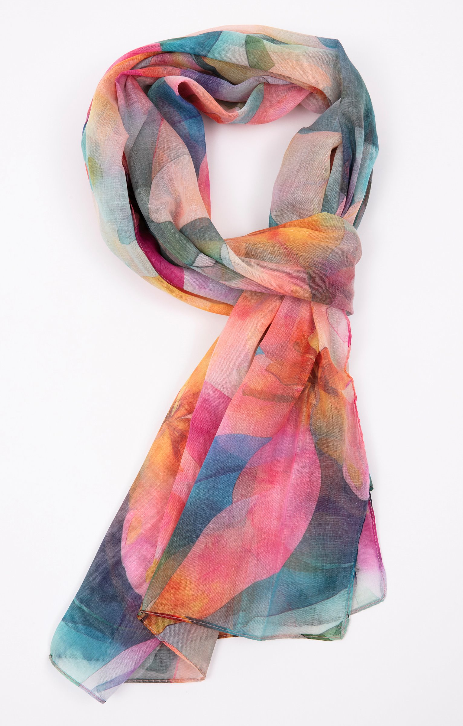 Foulard Imprimé Léger FAIRYGATE - Écharpe Colorée Femme Polyvalente 180x90cm
