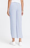 Pantalon fluide rayé détail pont