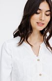 Cardigan bi-matière