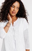 Cardigan macramé et strass