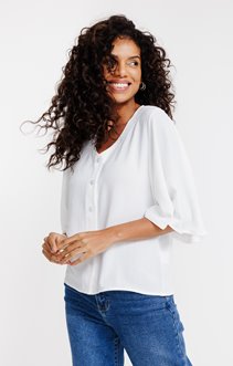 Tee-shirt uni manches pagodes