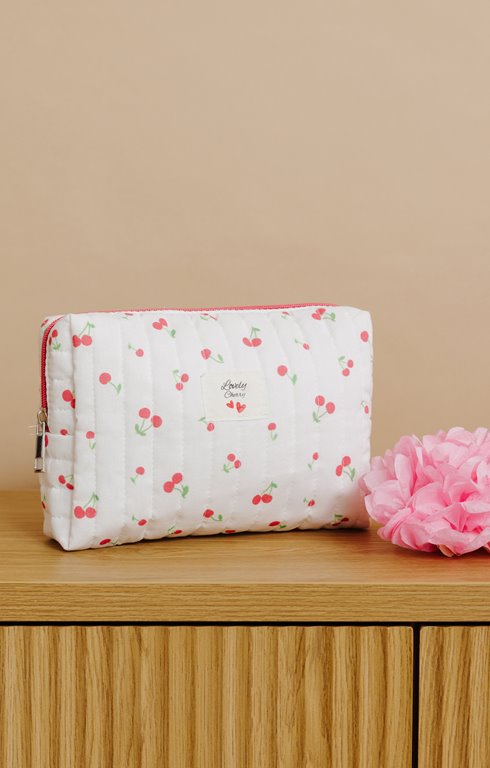 Trousse à maquillage cerises