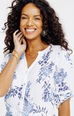 Blouse en lin imprimé